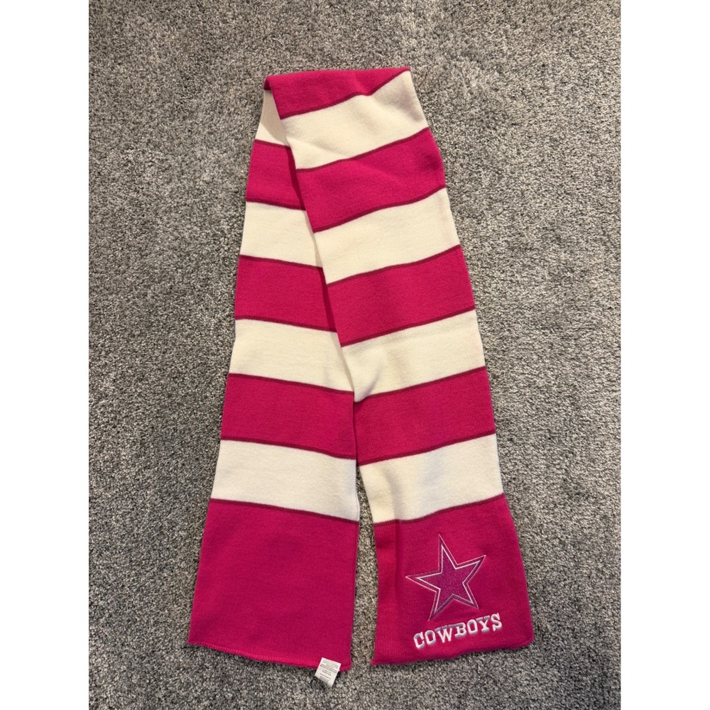 Forever Collectibles Scarf OS Pink Dallas Cowboys NFL Breast Cancer Ribbon